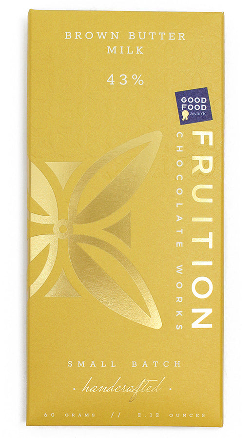 Brown Butter Milk Chocolate 43% - Fruition Chocolate