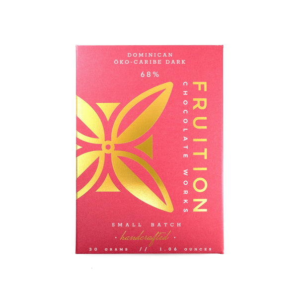 Mini Dark Chocolate Bar: Dominican Oko-Caribe 68% - Fruition Chocolate