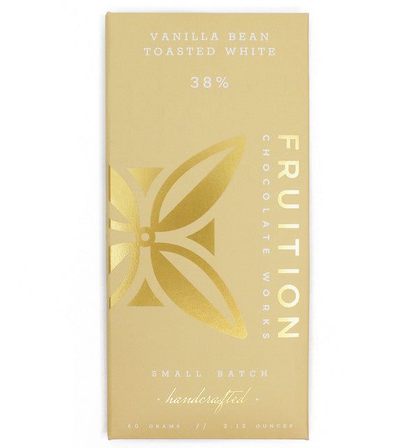Vanilla Bean Toasted White 38% - Fruition Chocolate