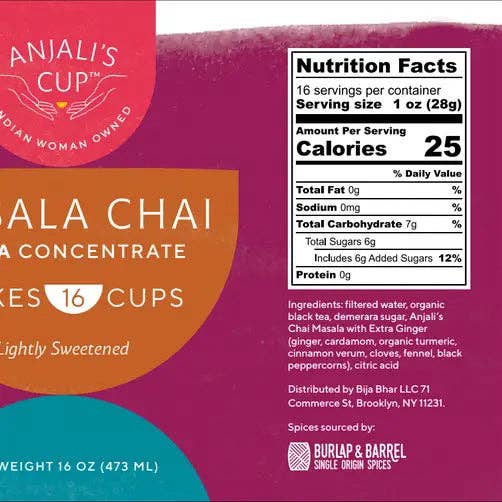 Masala Chai Ultra Concentrate 16 oz - Chai Concentrate - Fruition Chocolate