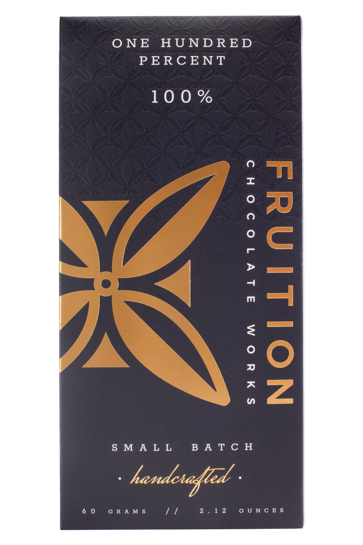 100 Cacao Dark Chocolate Fruition Chocolate Works