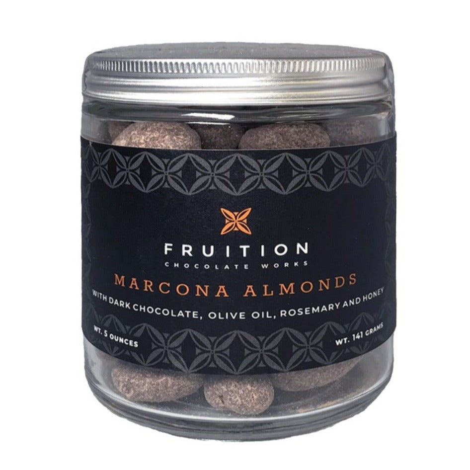 Dark Chocolate Coated Marcona Almonds - Fruition Chocolate Works